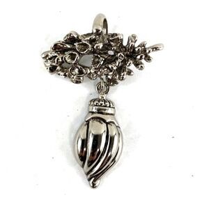 Vintage Rebecca Collins Pendant Water Cast Style Linked Gift Silvertone